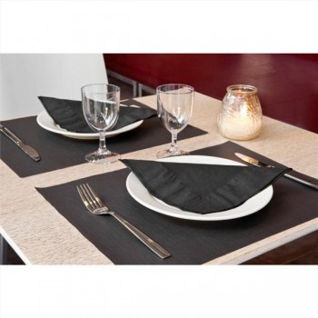 MANTELINES INDIVIDUALES NEGROS - 31x43 CM
