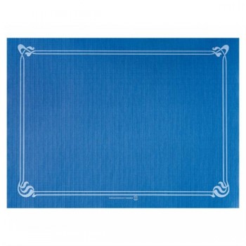 MANTELINES INDIVIDUALES AZULES DISEÑO CLÁSICO DE - 31x43 CM