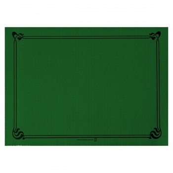 MANTEL INDIVIDUAL DISEÑO ORLA VERDE JAGUAR - 31x43 CM