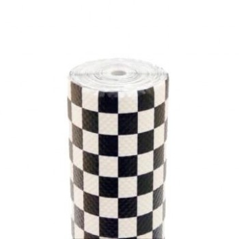 ROLLO DE MANTEL DE CUADRADOS NEGROS Y BLANCOS - 1,2x100 M
