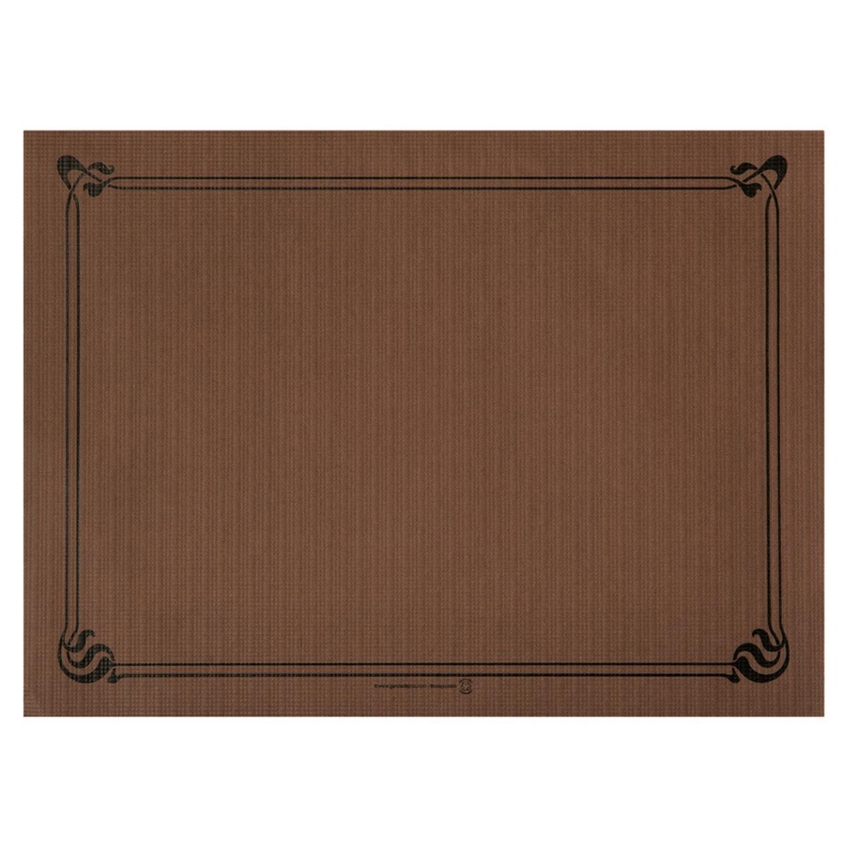 MANTEL INDIVIDUAL DISEÑO ORLA MARRÓN - 31x43 CM (2000 Unidades)