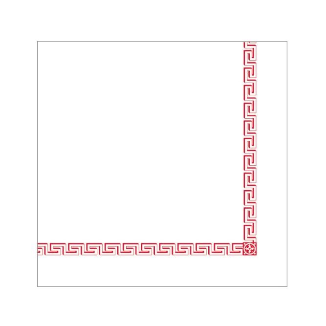 SERVILLETA ORLA GRECA AIRLAID - 40x40 CM (700 Unidades)