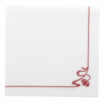 SERVILLETA ORLA FLOR ROSA AIRLAID - 40x40 CM