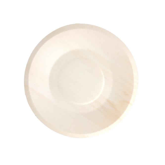 PLATO LLANO DE MADERA NATURAL - 19x1,5 CM (200 Unidades)