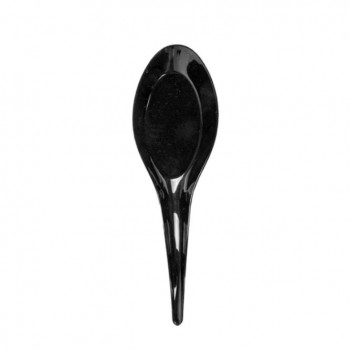 CUCHARA NEGRA PARA APERTIVO Y DESGUSTACIONES  REUTILIZABLE - 37/25X123 MM