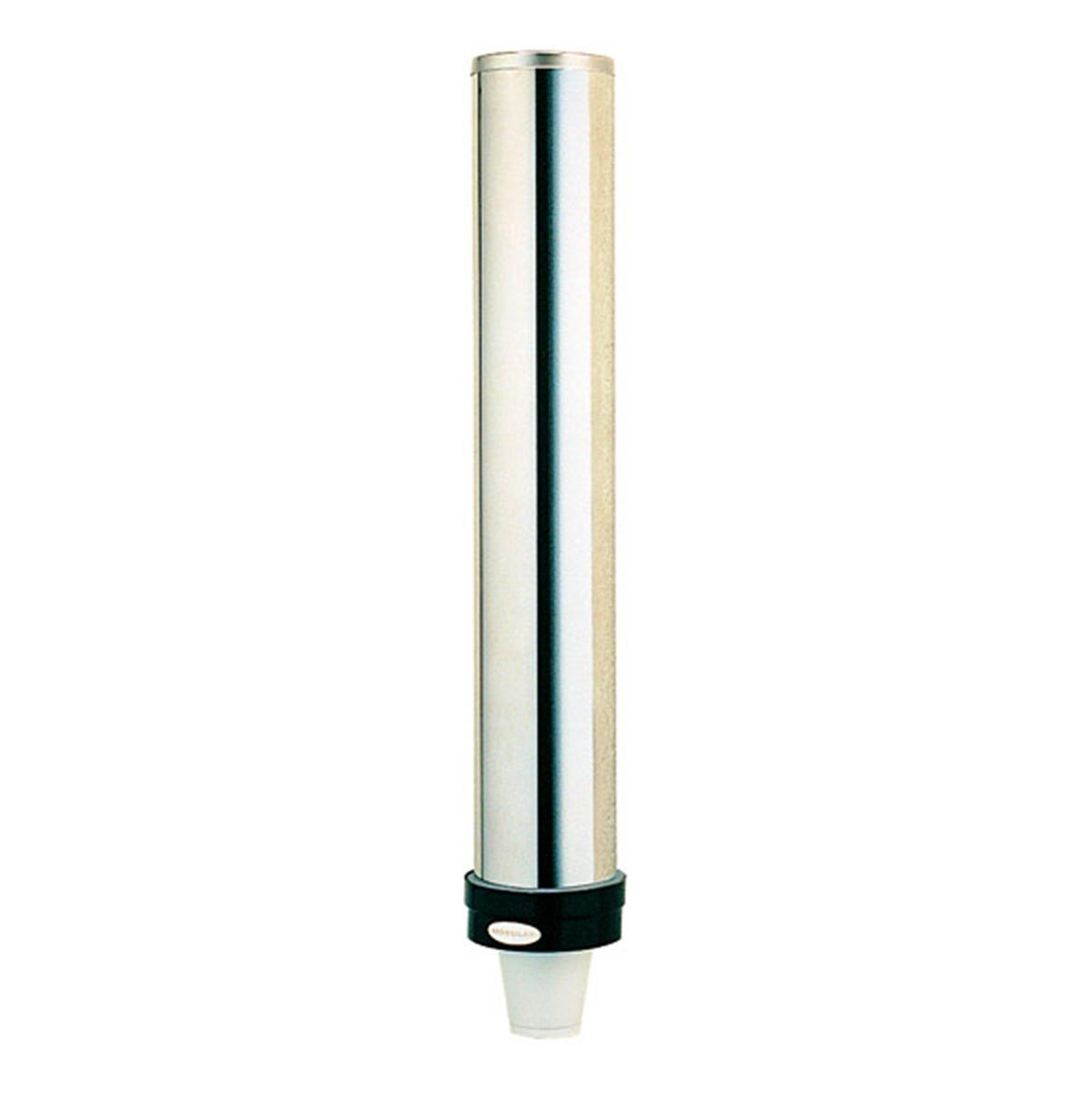 DISPENSADOR DE VASOS CON SALIDA POR BASE EN ACERO INOXIDABLE
