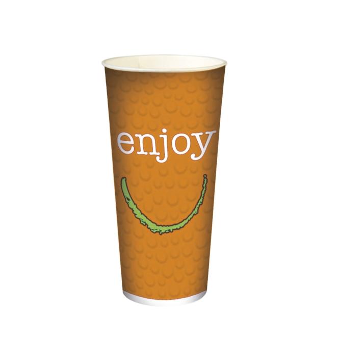VASO PAPEL BEBIDAS FRÍAS COLORES SURTIDOS - 660 ML