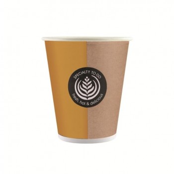 VASO DE CAFÉ PARA LLEVAR DISEÑO BICOLOR - 180 ML
