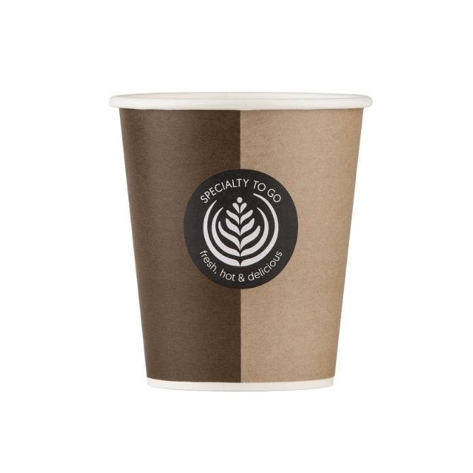 VASO BICOLOR DE CAFÉ PARA LLEVAR - 270 ML