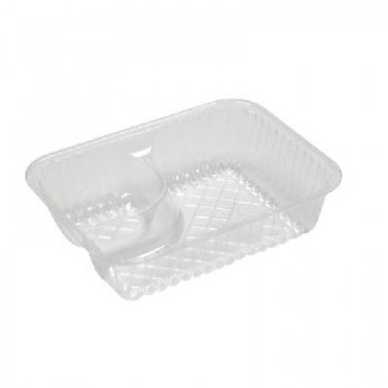 BANDEJA PARA NACHOS CON 2 COMPARTIMENTOS - 15,6x11,9x4,1 CM