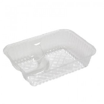 BANDEJA GRANDE PARA NACHOS CON 2 COMPARTIMENTOS - 20,3x15,8x3,8 CM