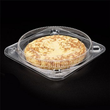 ENVASE TRANSPARENTE PARA TARTA O TORTILLAS - 20x4 CM