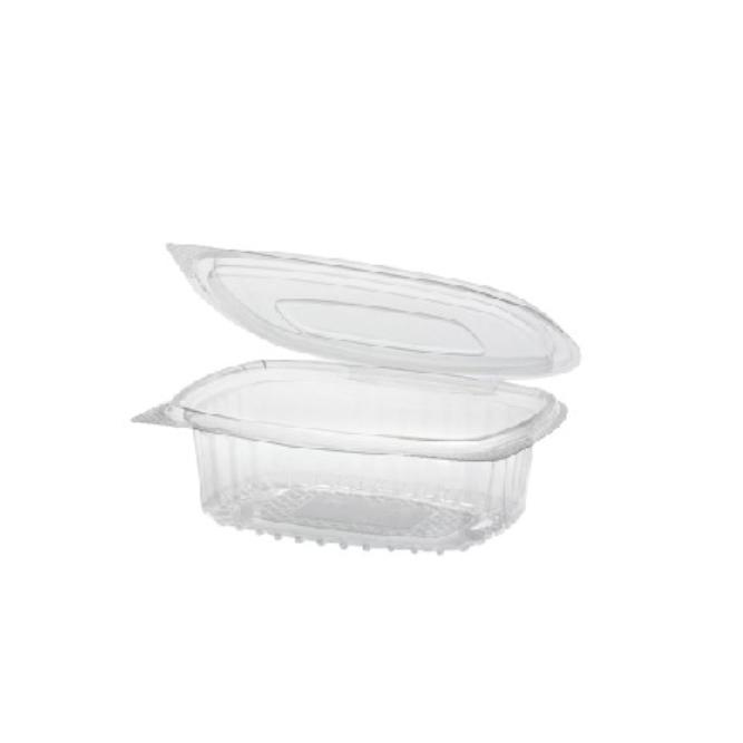 ENVASE TRANSPARENTE CON TAPA BISAGRA - 250 ML (600 Unidades)