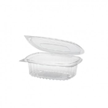 ENVASE TRANSPARENTE CON TAPA BISAGRA - 250 ML