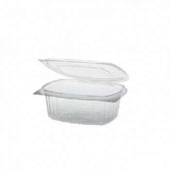 ENVASE TRANSPARENTE CON TAPA BISAGRA - 500 ML