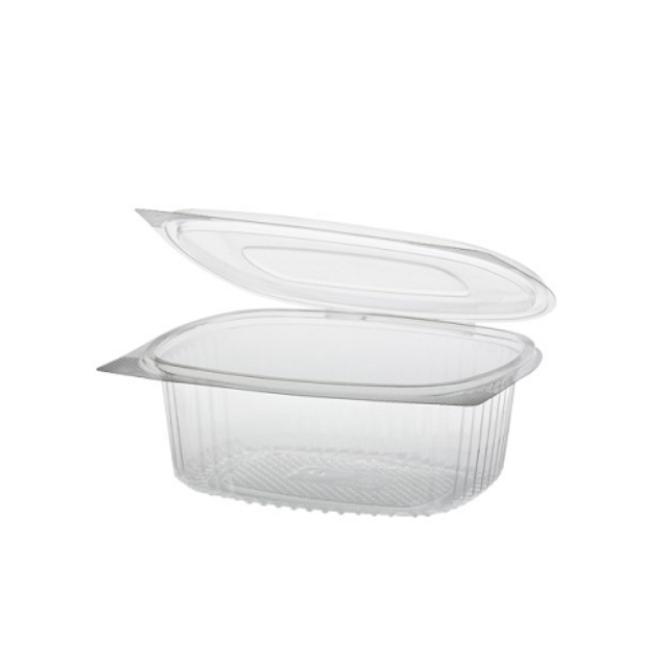 ENVASE TRANSPARENTE CON TAPA BISAGRA - 750 ML (300 Unidades)