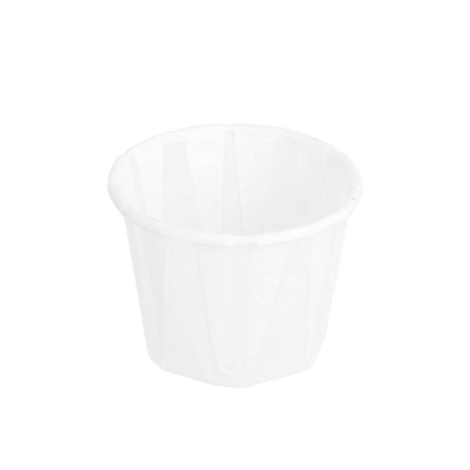 SALSERA BLANCA DE PAPEL PLISADO - 22 ML