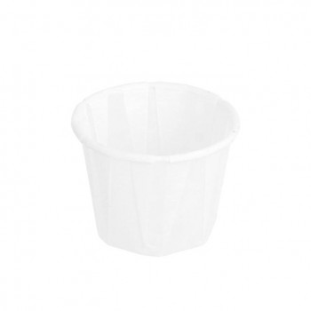 SALSERA BLANCA DE PAPEL PLISADO - 22 ML