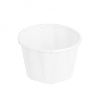 SALSERA BLANCA DE PAPEL PLISADO - 37 ML