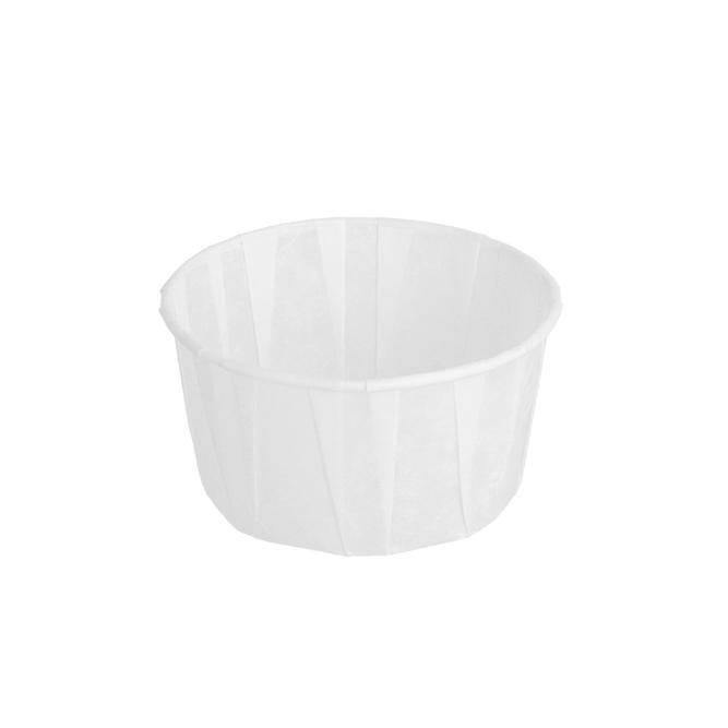 SALSERA BLANCA DE PAPEL PLISADO - 60 ML