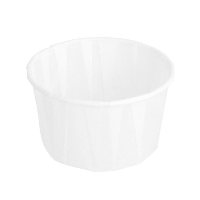 SALSERA BLANCA DE PAPEL PLISADO - 100 ML