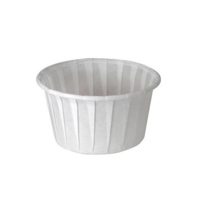 SALSERA BLANCA DE PAPEL PLISADO - 160 ML (250 Unidades)