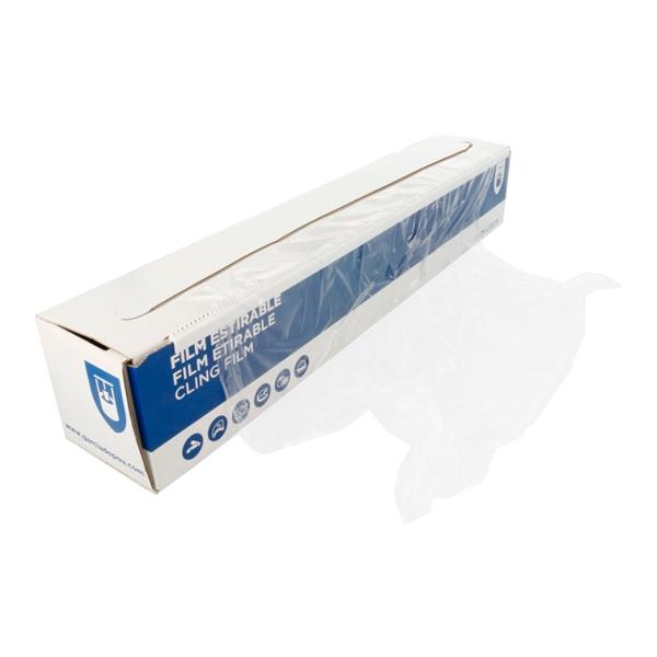 ROLLO FILM ALIMENTARIO ESTIRABLE EN CAJA DISPENSADORA - 0,44x300 M