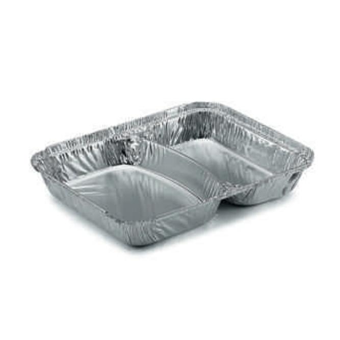 ENVASE ALUMINIO RECTANGULAR 2 COMPARTIMENTOS - 350 / 480 ML