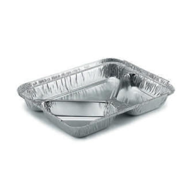 ENVASE ALUMINIO RECTANGULAR 3 COMPARTIMENTOS - 380x220x166 ML