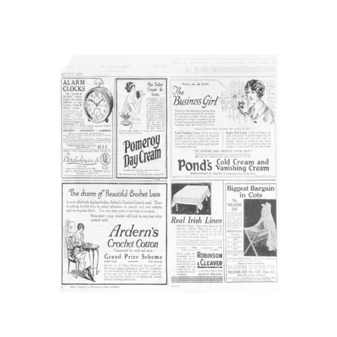 BOLSA PAPEL ANTIGRASA ABIERTA 2 LADOS NEWS - 16x16,5 CM (500 Unidades)