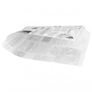 BOLSA PAPEL ANTIGRASA ABIERTA 2 LADOS NEWS - 16x16,5 CM