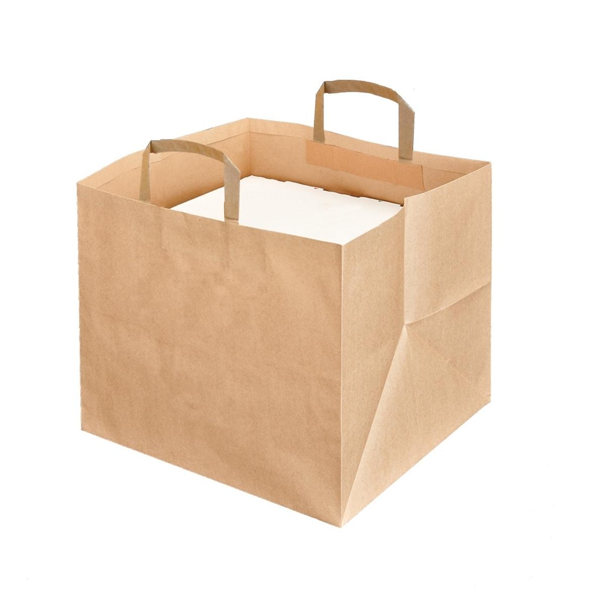 BOLSA KRAFT PARA CATERING - 36+31x36 CM (125 Unidades)