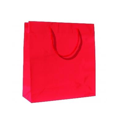 BOLSA PLASTIFICADA CON ASA CORDON - 40+15x50 CM (100 Unidades)