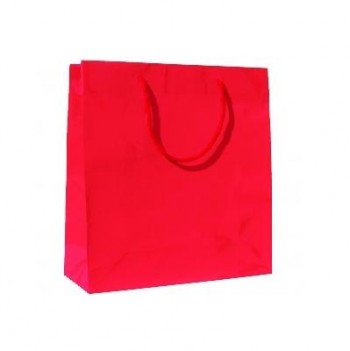 BOLSA PLASTIFICADA CON ASA CORDON - 40+15x50 CM