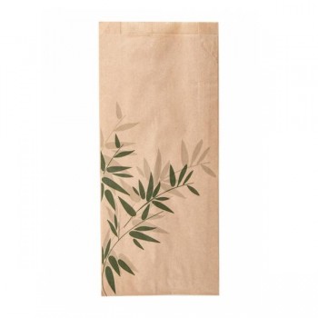 BOLSA KRAFT ANTIGRASA PARA BOCADILLO FEEL GREEN - 12+4x26 CM