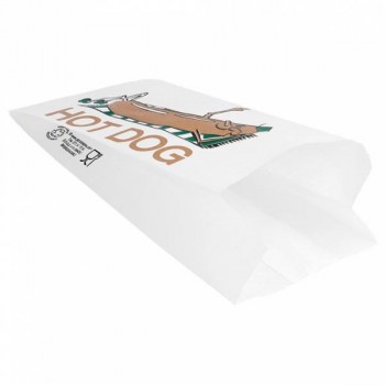 BOLSA DE PAPEL ANTIGRASA PARA HOT-DOG - 7+5x18 CM