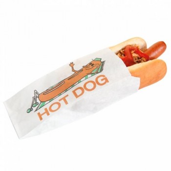 BOLSA DE PAPEL ANTIGRASA PARA HOT-DOG - 7+5x18 CM