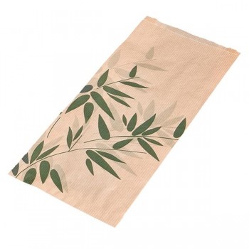 BOLSA KRAFT BOLLERÍA FEEL GREEN - 14+7x26 CM