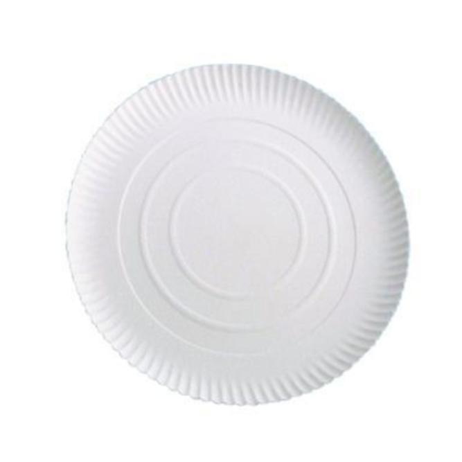 PLATO BLANCO DE CARTÓN PARA PASTELERÍA - 30 CM