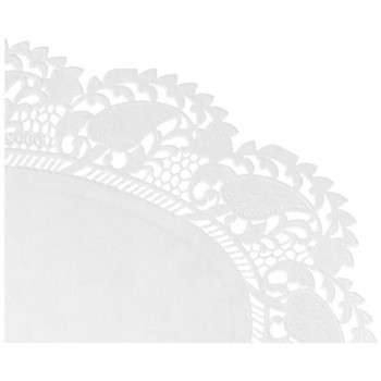 OVAL CALADO BLANCO - 37x25 CM