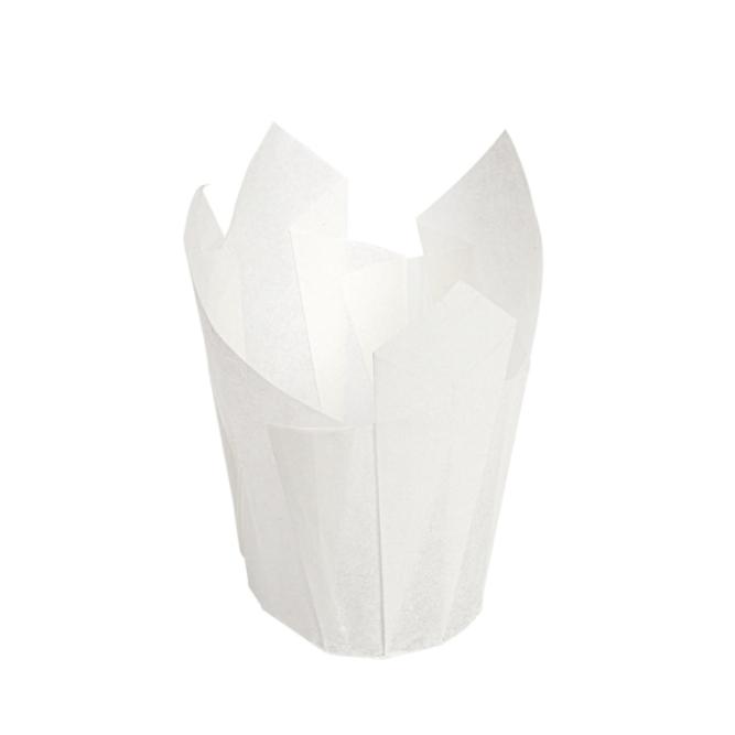 TULIPA BLANCA PARA MAGDALENA O MUFFIN - 15x15 CM