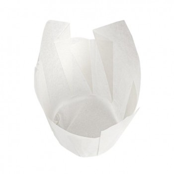 TULIPA BLANCA PARA MAGDALENA O MUFFIN - 15x15 CM