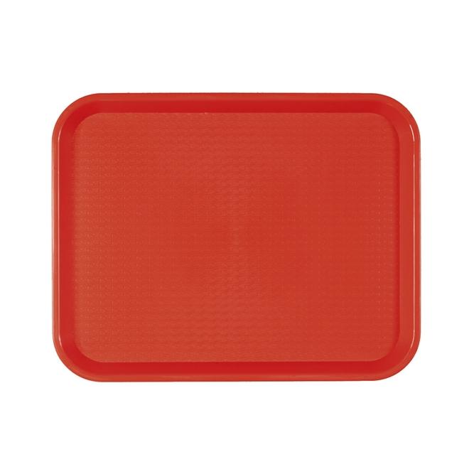BANDEJA AUTOSERVICIO PARA FAST FOOD ROJA - 31x41 CM