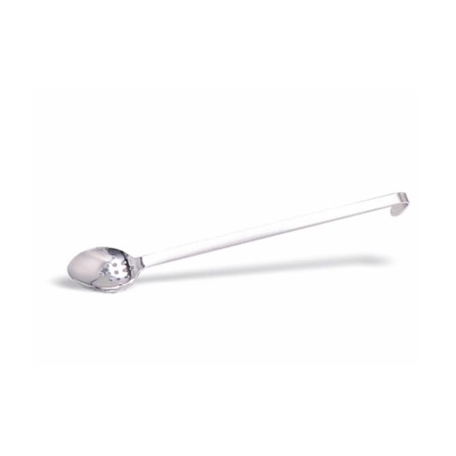 CUCHARÓN PERFORADO DE ACERO INOXIDABLE MONOBLOC PARA USO EN COCINAS PROFESIONALES