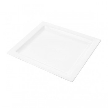 PLATO RECTANGULAR PORCELANA BLANCA - 28,5x32 CM