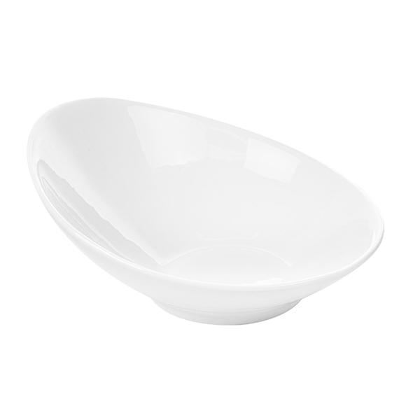 BOL ALARGADO DE PORCELANA BLANCA  - 700 ML