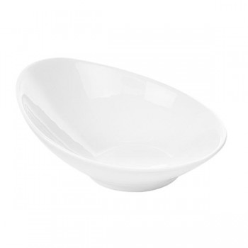 BOL ALARGADO DE PORCELANA BLANCA  - 700 ML