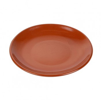 PLATO DE BARRO COCIDO ESMALTADO - 27x2,4 CM