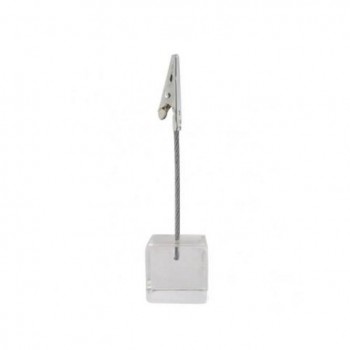 PEANA PORTA ETIQUETA FOMADA POR CUBO ACRÍLICO CON PINZA  ALIGATOR - 11,8 CM