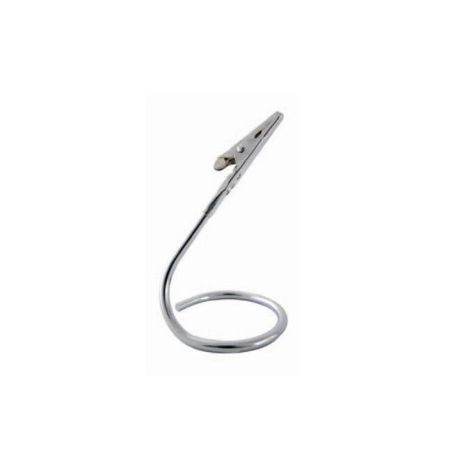 PEANA PORTA ETIQUETA ESPIRAL CON CLIP ALIGATOR ACERO INOXIDABLE - 10,2 CM